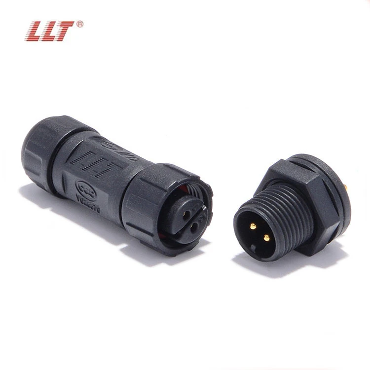 LLT 110V 10A M12 IP68 Male Female 2 3 4 Pin Panel Mounting Low Voltage Waterproof Connector detail 3