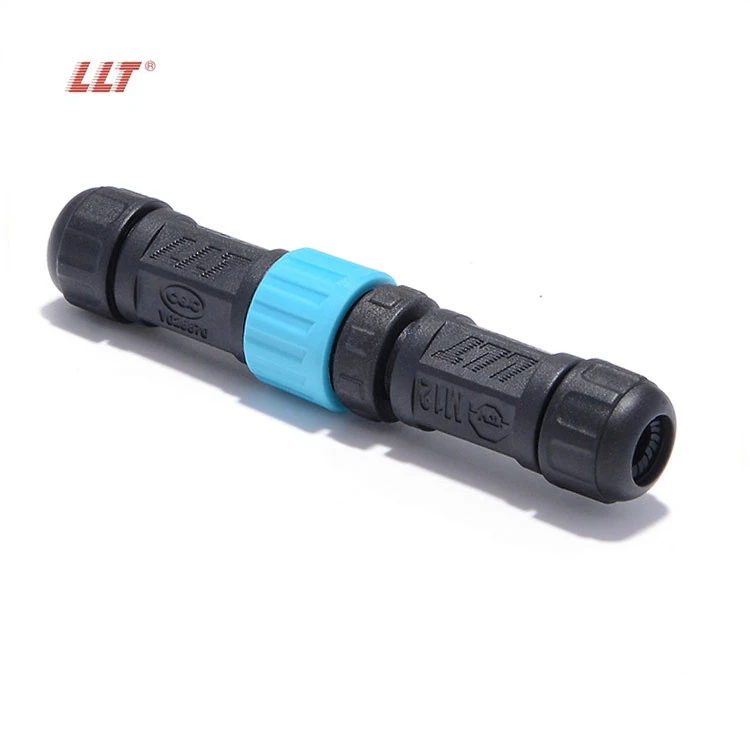 LLT Waterproof Connector M12 IP67 3 Pin Field Assembly Male and Female Plug Connector