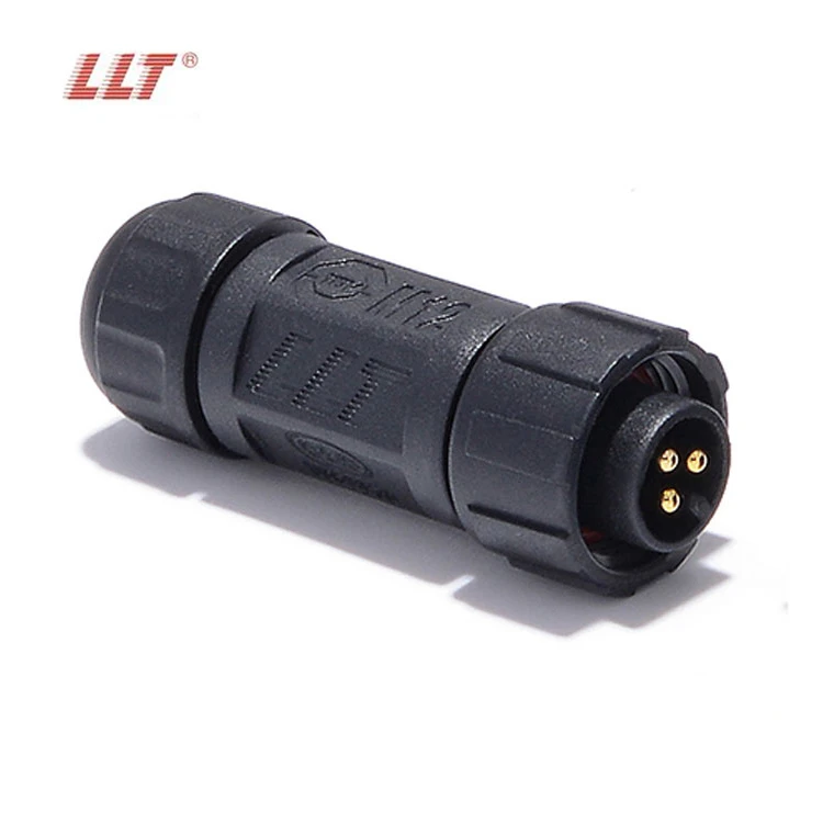 LLT 110V 10A M12 2 3 4 Pin IP67 Male Female Panel Type Waterproof Connector for Light detail 2