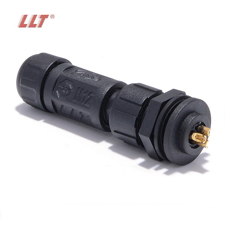 LLT 110V 10A M12 2 3 4 Pin IP67 Male Female Panel Type Waterproof Connector for Light detail 3