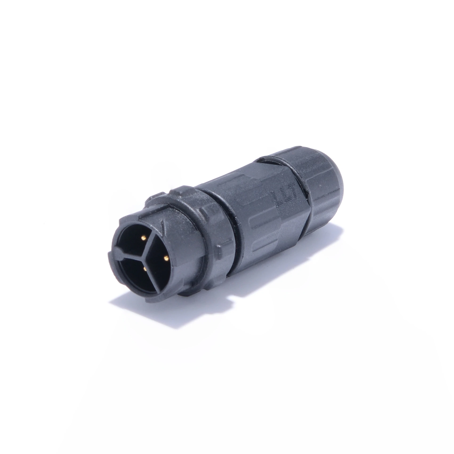 M16 3pin Automotive Connector Ip68 Male Female Field Assembly Connector Street Light Connector