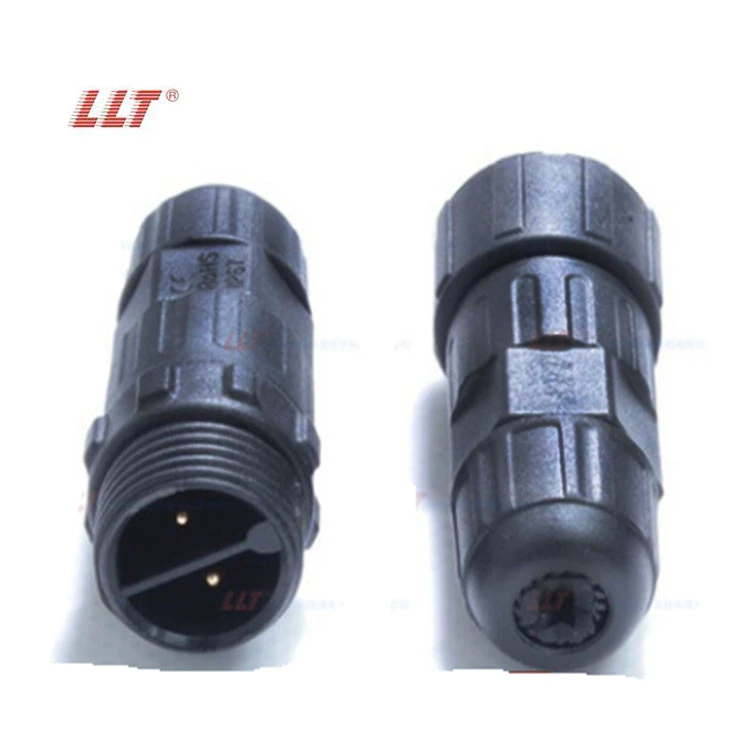 LLT M16 250V 15A Waterproof Connector IP67 IP68 2 3 4 Pin Assembly Cable Connector for Outdoor Lighting detail 4