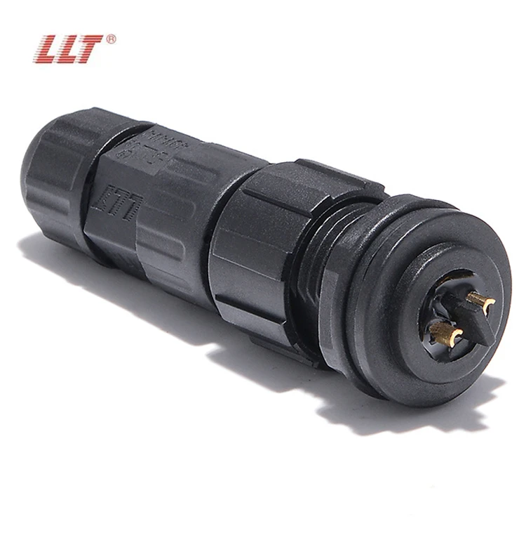 LLT M16 250V 15A 2 3 4 5 6 7 8 9 10 11 12 Pin IP67 Rated Waterproof Front Panel Mount Connector detail 3