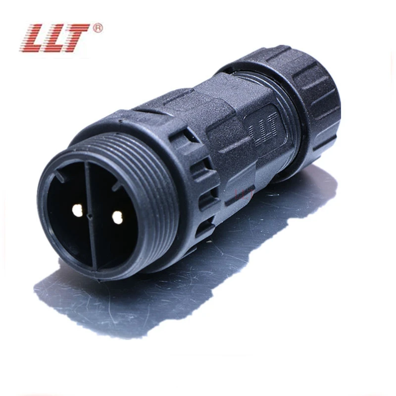 LLT M25 600V 35A 2 Pin 3 Pin 4 Pin IP68 Female Male Power Assembly Waterproof Connector detail 3