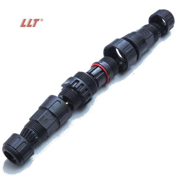 LLT M25 600V 35A 2 Pin 3 Pin 4 Pin IP68 Female Male Power Assembly Waterproof Connector detail 5