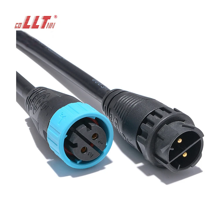 LLT 600V 35A M25 2 3 4 Pin Ip68 Waterproof Power Cable Connector
