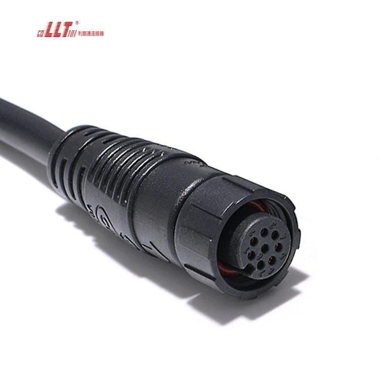 Lilutong M12  Multi Pin Connector 8pin signal Audio Connector Small Ampere Electrical Wire Connector detail 3