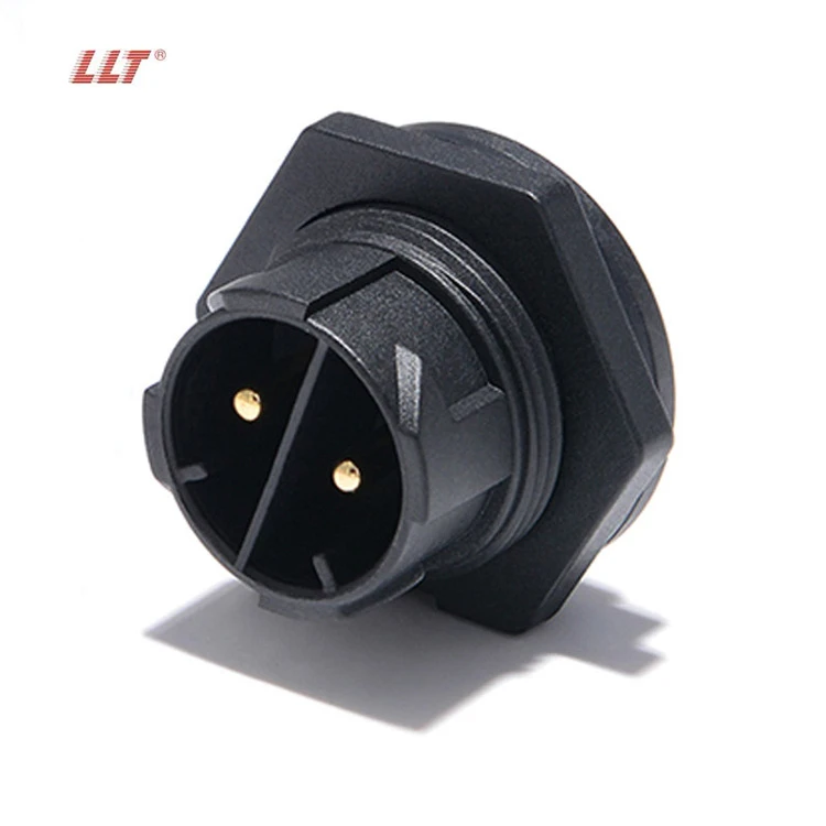 LLT M25 600V 35A 3pin Male Female Front Panel Mount Waterproof Connector detail 2