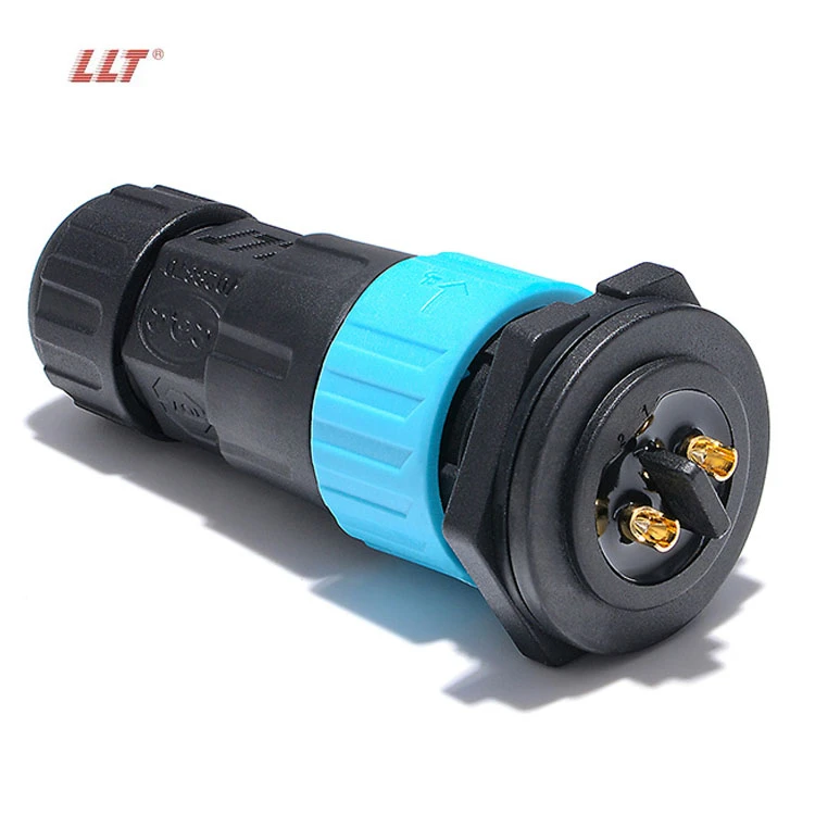 LLT M25 600V 35A 3pin Male Female Front Panel Mount Waterproof Connector detail 4