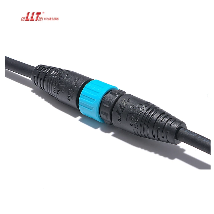 M16 2+3 pin power plus signal wire IP67 waterproof audio cable connector detail 5