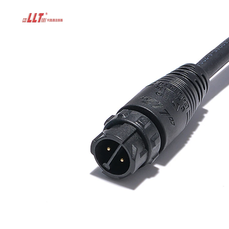 LLT Ip67 Waterproof Dc AC 2Pin Cable Circular Power Cable Connector M16 detail 4