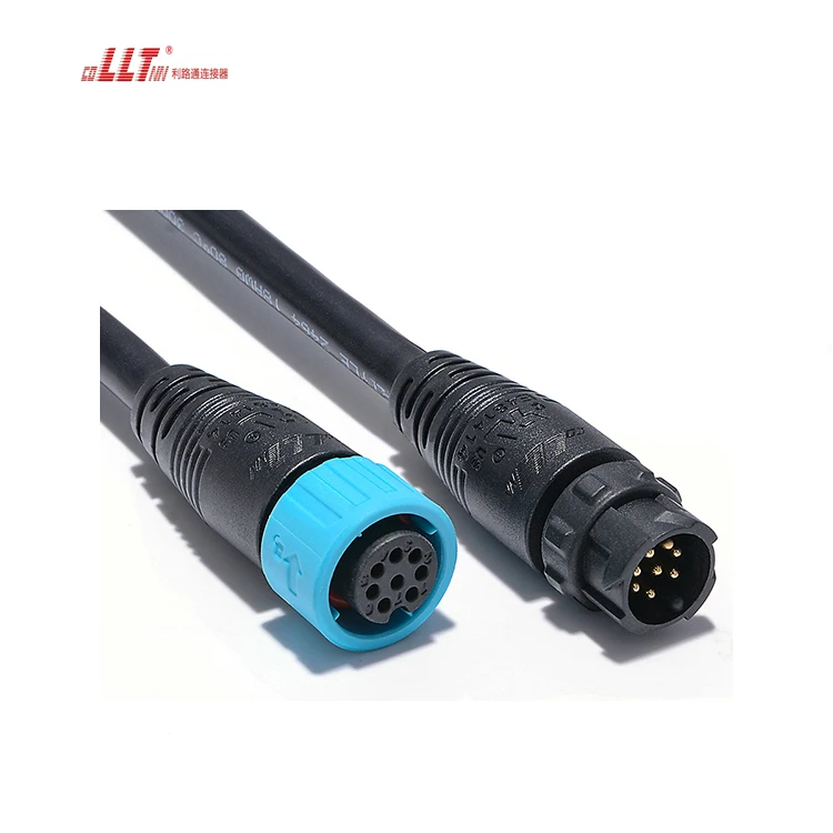 Lilutong M16 8pin mini ampere signal IP67 waterproof male female cable connector