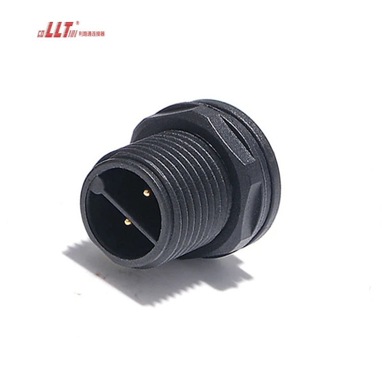 LLT 2pin M16 Industrial Circular IP68 Waterproof Electrical Panel Led Light Connector detail 6
