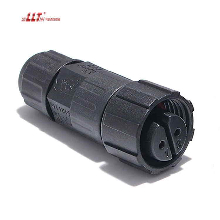 LLT 2pin M16 Industrial Circular IP68 Waterproof Electrical Panel Led Light Connector detail 7