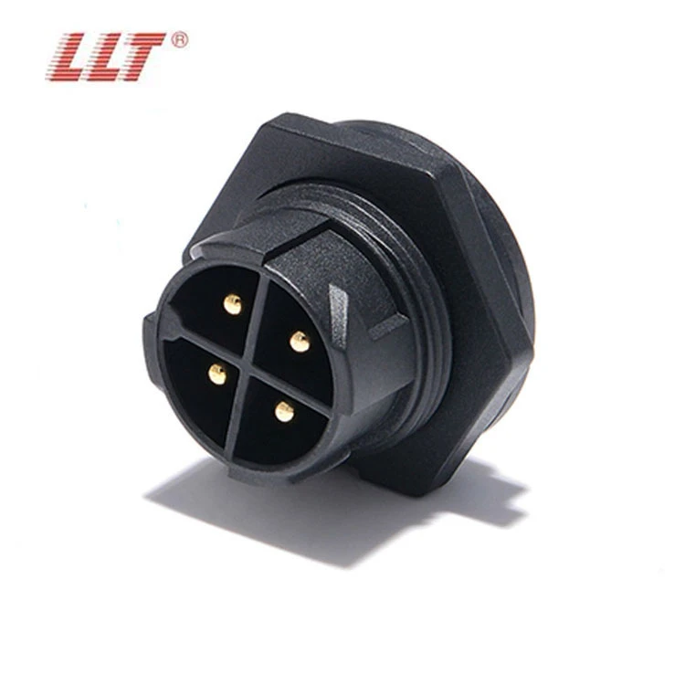 LLT 35A M25 2 3 4 Pin Quick Lock Panel Mount Connector IP67 Waterproof Connector detail 4
