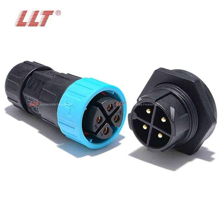 LLT 35A M25 2 3 4 Pin Quick Lock Panel Mount Connector IP67 Waterproof Connector detail 5