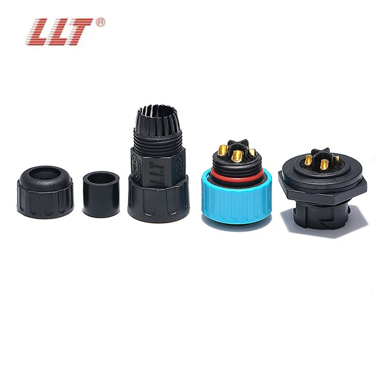 LLT 35A M25 2 3 4 Pin Quick Lock Panel Mount Connector IP67 Waterproof Connector detail 6