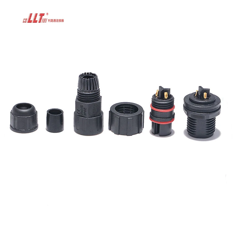 Lilutong DC AC  Power Circular Panel Mount 3pin Waterproof Connector M16 detail 4