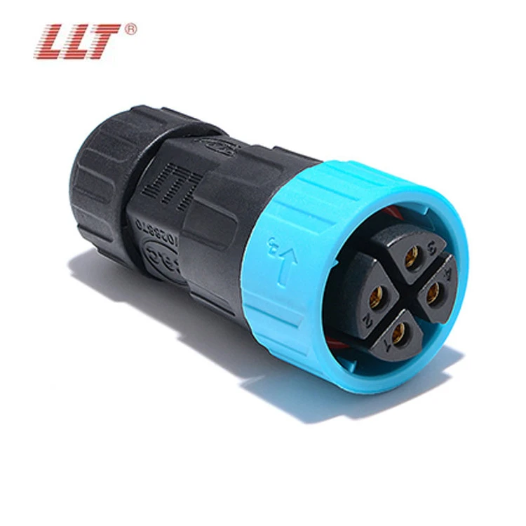 LLT M25 600V 35A Push Lock IP67 IP68 Waterproof 2 3 4 5 6 8 Pin Electrical Connector detail 2