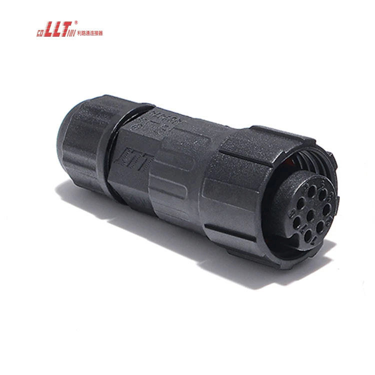 LLT M16 60V 5A Thread Lock 8Pin Male Female IP67 IP68 Waterproof Panel Connector Multi Pin detail 4