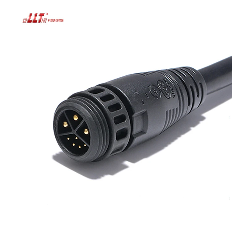 LLT M19 3+5pin Combined Power signal Electrical Wire Circular Outdoor Light Cable Connector detail 4