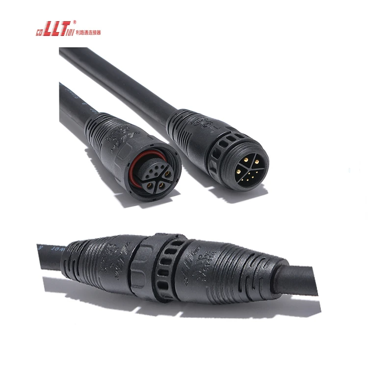 LLT M19 3+5pin Combined Power signal Electrical Wire Circular Outdoor Light Cable Connector detail 6