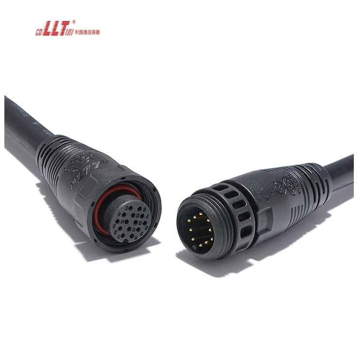 LLT M19 100V 5A Waterproof Connector Plug and Socket  Data Wire Waterproof Connector detail 5