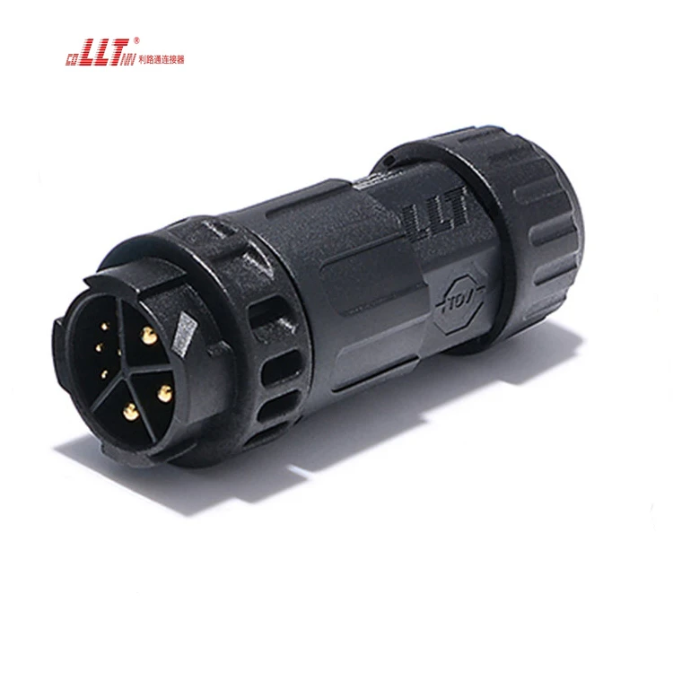 LLT Power and signal 3+5pin Electrical Push Lock IP68 Waterproof Wire Connector detail 5