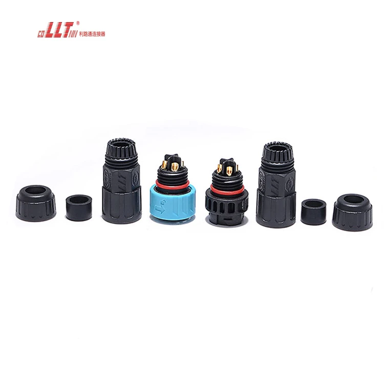 M19 LLT Factory 4Pin Round Plug  Ip67 Ip68 Waterproof Electrical Ac Connector for the Solar Inverter detail 3