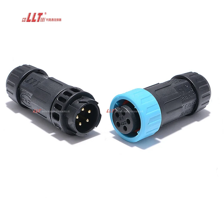 Lilutong M19 5pin Automotive Connector Male Female Electrical  IP68 Waterproof Power Led Light Connector