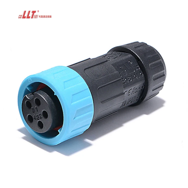 Lilutong M19 5pin Automotive Connector Male Female Electrical  IP68 Waterproof Power Led Light Connector detail 4