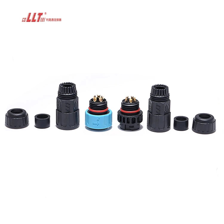 Lilutong M19 5pin Automotive Connector Male Female Electrical  IP68 Waterproof Power Led Light Connector detail 5