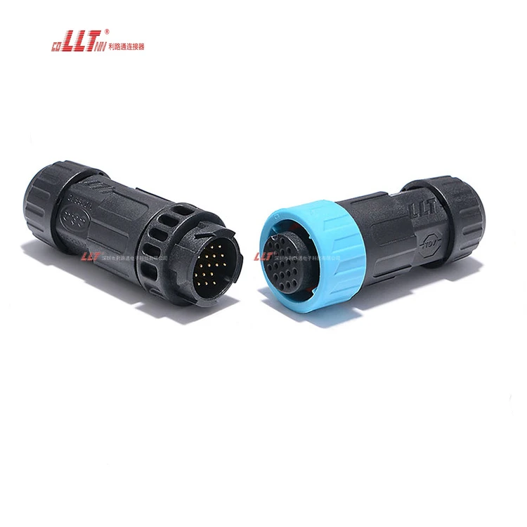 LLT M19 110V 5A 18 Pin  IP68 Waterproof Connector Docking Welding Quick Male Female Aviation Cable Wire Connector