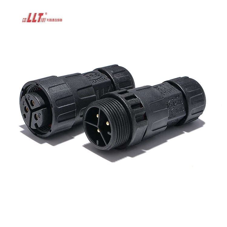 LLT Electrical  M25 35A 600V Circular Led Ip68 3pin Waterproof Cable  Connector detail 2