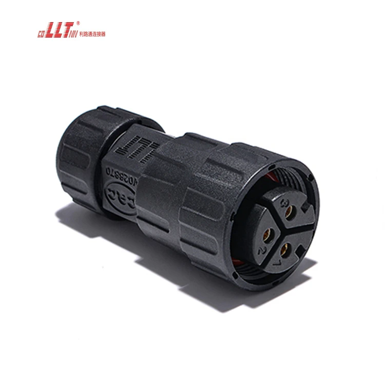 LLT Electrical  M25 35A 600V Circular Led Ip68 3pin Waterproof Cable  Connector detail 4