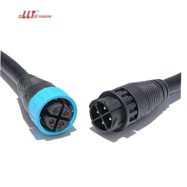 IP67 Waterproof 4 Pin 12AWG 14AWG 16AWG SJTW SOW Cable  LED Male Female Customized Cable Length Light Strip Connector detail 2