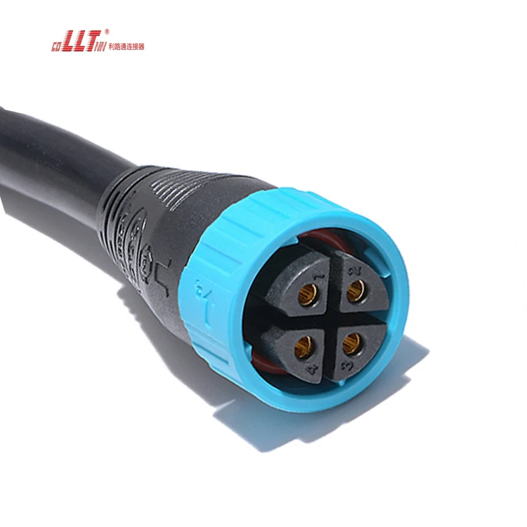 IP67 Waterproof 4 Pin 12AWG 14AWG 16AWG SJTW SOW Cable  LED Male Female Customized Cable Length Light Strip Connector detail 3