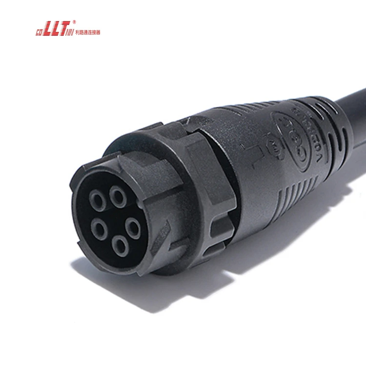 5pin M25 LLT Quick Power Waterproof  Cable Connector detail 4