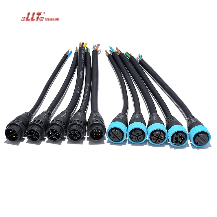 LLT 8pin M25 Electrical Strip Led Plug IP67 Waterproof Push Cable Connector for Solar Inverter detail 5