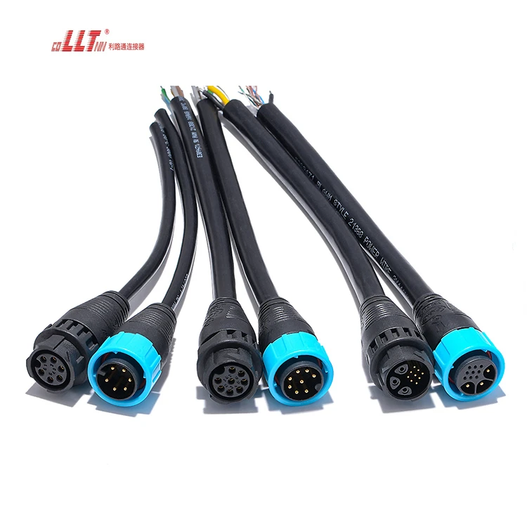 LLT 8pin M25 Electrical Strip Led Plug IP67 Waterproof Push Cable Connector for Solar Inverter detail 6