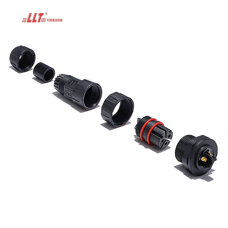3 Pin IP68 Waterproof Panel M25 Male Socket Female  Industry Power Panel Connector detail 6