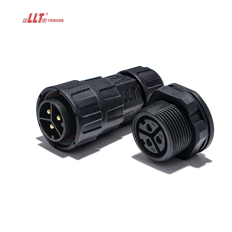LLT M25 3pin Electrical Panel  Wall Mount Indoor Outdoor Panel Mount Waterproof Connector detail 2