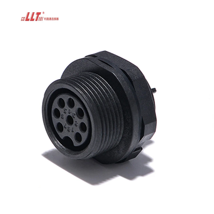LLT M25 8pin Female Panel Waterproof Power Line Connector Aviation Plug Terminal Block for circuit Connections detail 4