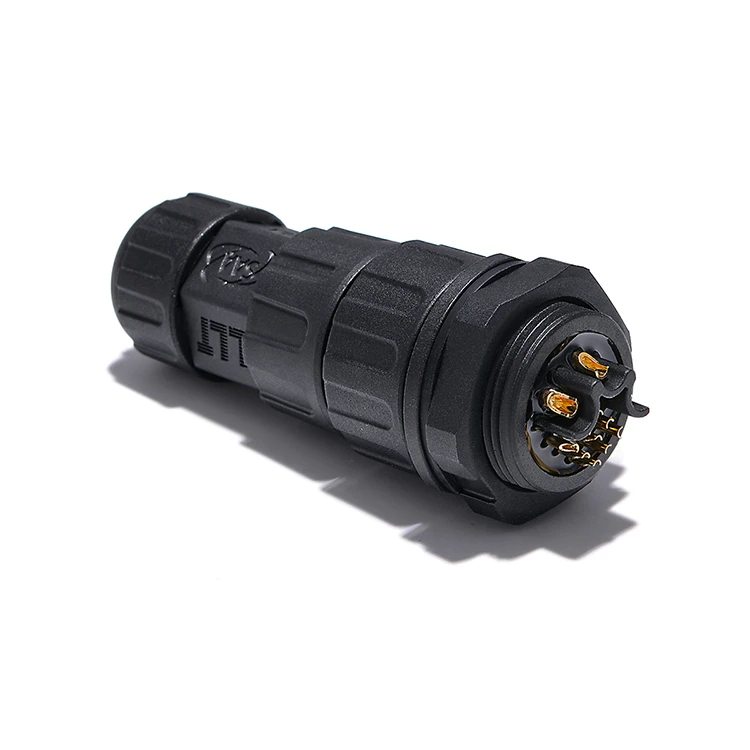 LLT 3+9 Pin M25  Aviation Male Female Panel Mount IP68 Waterproof Plug power Signal Panel Connector detail 5