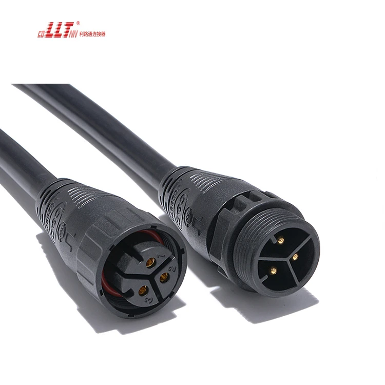 LLT 3 Wire Connector  M25  Plastic Indoor Outdoor IP67 Waterproof Electrical Cable Connector detail 4