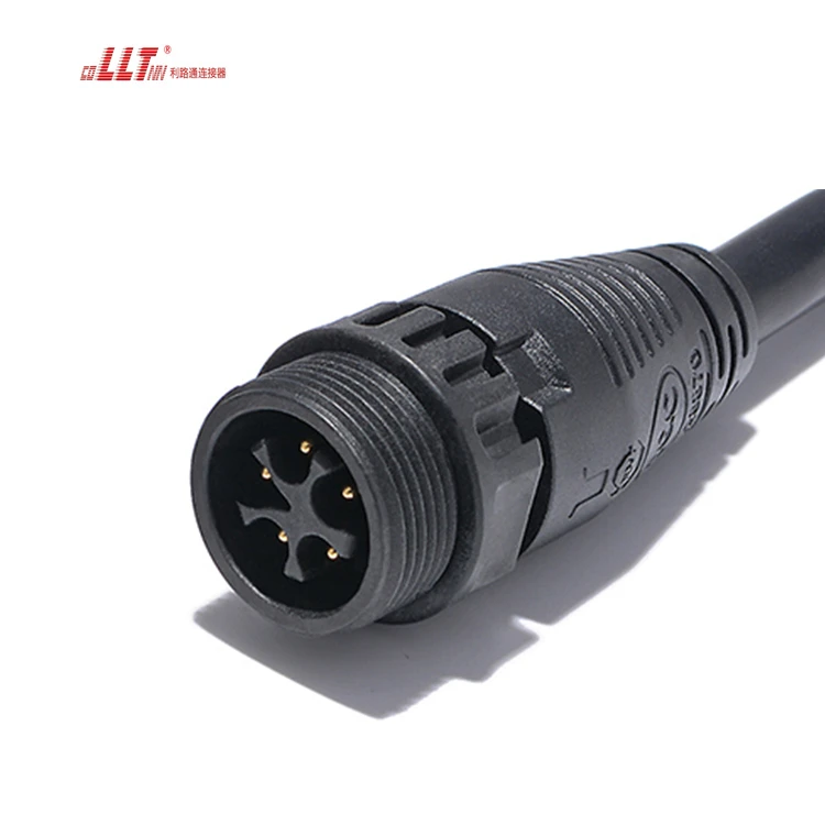 5pin M25 Extension  Male to Female Cable 20A IP67 Waterproof  Electrical Cable Connector detail 4