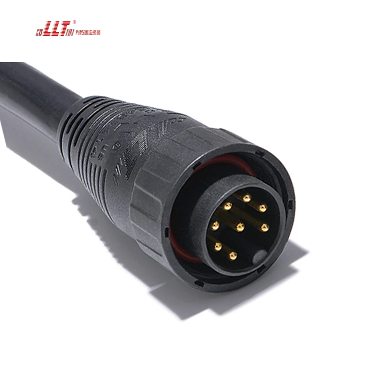 LLT 8pin Outdoor Cable  M25 Led Injection Cable Power IP67 Watertight Cable Connector detail 3