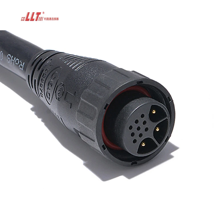 LLT 3+8pin 20A Plus 5A  M25 Power signal Electrical  Waterproof Plug Led Light  Cable  Watertight Cable Connector detail 3