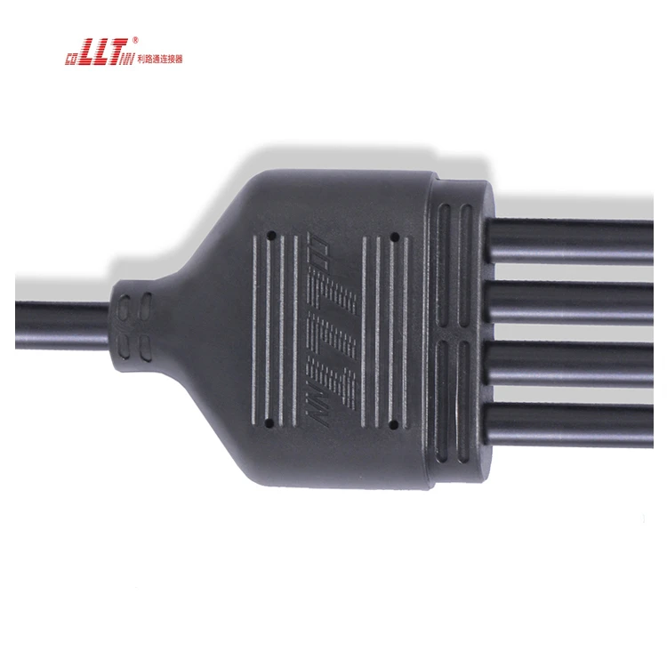 IP65 IP67 5pin Y Type M16 Waterproof Splitter 4way Branch Cable Connector detail 2