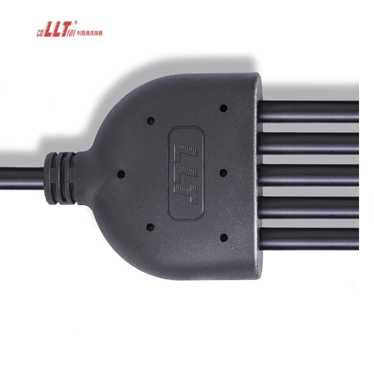 IP65 IP67 5pin Y Type M16 Waterproof Splitter 4way Branch Cable Connector detail 4